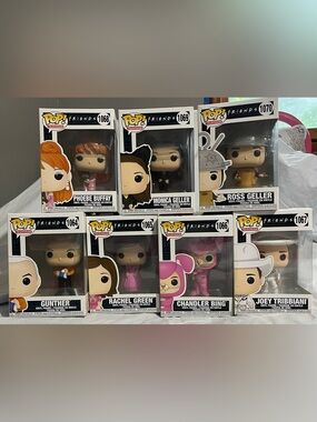 Funko Friends Pop! Figures Set - Pink, Black, White, Brown